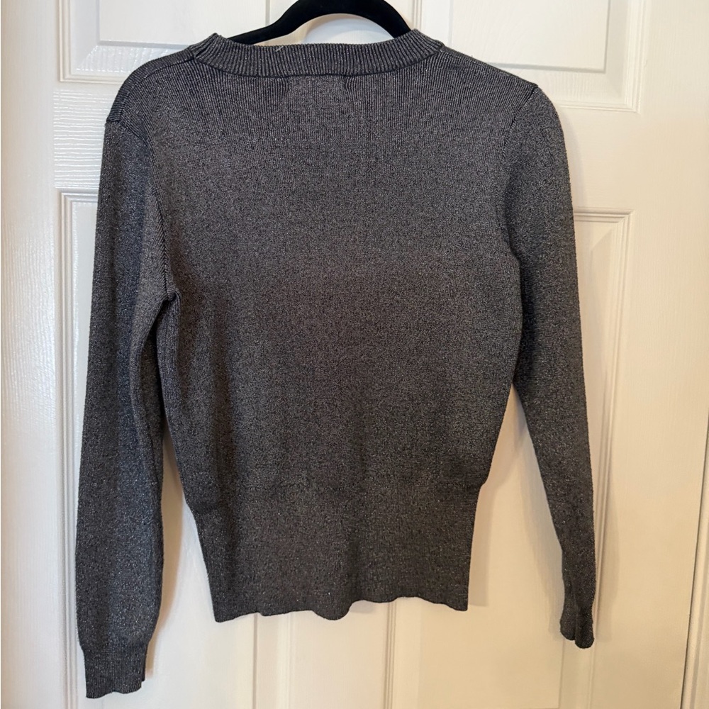 2 piece set - Harper Metallic Crew Neck Sweater & matching pleased skirt - Picture 6 of 8